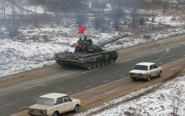 כוחות פרו רוסים בדונייצק, אוקראינה (צילום:  REUTERS/Alexander Ermochenko)