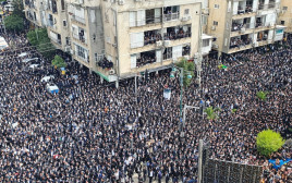 מאות אלפים בהלווית הרב קנייבסקי (צילום: יואל מילר)
