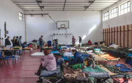 פליטים אוקראינים בהונגריה (צילום: Janos Kummer, Getty Images)
