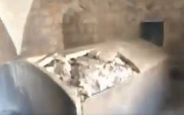 השחתת קבר יוסף (צילום: רשתות ערביות)