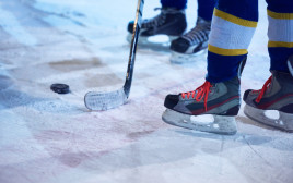שחקני הוקי קרח שברו שיא גינס (צילום: אינג'אימג')