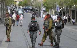 כוחות הביטחון פרוסים בירושלים, פסח 2022 (צילום: מרק ישראל סלם)