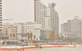 זיהום אוויר בתל אביב (צילום: אבשלום ששוני)