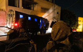 כוחות הביטחון במעצר חשודים בסיוע לפיגועים בערים אלעד ואריאל (צילום: דובר צה"ל)