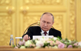ולדימיר פוטין (צילום: Sputnik/Sergei Guneev/Pool via REUTERS)