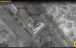 צילומי עבודות שיקום נמל התעופה בדמשק, מתוך דו"ח המודיעין של חברת ImageSat International (ISI) (צילום: ImageSat International (ISI) www.imagesatintl.com)
