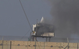 השמדת עמדת תצפית של חמאס בגבול עזה (צילום: דובר צה"ל)