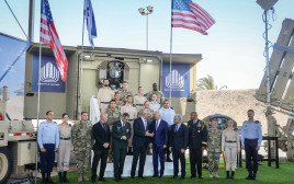 ג'ו ביידן במתחם משרד הביטחון בנתב"ג (צילום: מרק ישראל סלם)