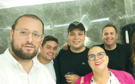 חני בליוויס, נבו כץ, טופז לוק, ישראל כהן ובנצי רוטנברג (צילום: צילום פרטי)