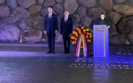 שגריר גרמניה שטפן זייברט ב"יד ושם" (צילום: שגרירות גרמניה בישראל)