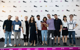 זוכי "קצרים", פסטיבל הקולנוע ירושלים 2022 (צילום: תם וינטראוב לוק)