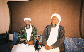  מנהיג אל־קאעידה א־זוואהירי ואוסמה בן לאדן (צילום: רויטרס)
