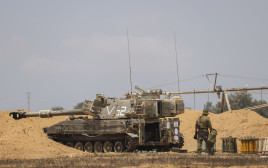 כוחות צה"ל ברצועת עזה, מבצע "עלות השחר" (צילום: Yonatan Sindel/Flash90)