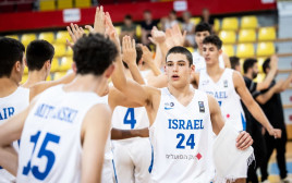 נבחרת ישראל בכדורסל קדטים (צילום: אתר רשמי, איגוד הכדורסל)