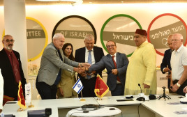 איגודי ההיאבקות של מרוקו וישראל חתמו על שיתוף פעולה היסטורי (צילום: אתר רשמי, עמית שיסל, הוועד האולימפי)