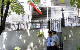 שגרירות איראן באלבניה (צילום: REUTERS/Florion Goga)