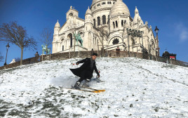פריז בשלג (צילום: רויטרס)