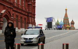 הכנות במוסקבה לקראת ההכרזה על סיפוח השטחים הכבושים באוקראינה לרוסיה (צילום: רויטרס)