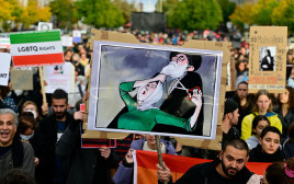 המחאה נגד המשטר באיראן (צילום: John MACDOUGALL / AFP)