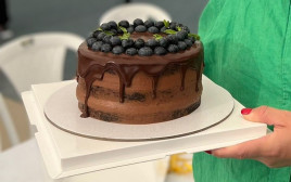העוגה הזוכה במקום הראשון בתחרות פסטיבל השוקולד נוף הגליל (צילום: יחצ)
