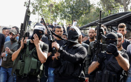 ארגון הטרור גוב האריות (צילום:  REUTERS/Raneen Sawafa)