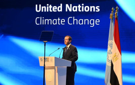 נשיא המדינה יצחק הרצוג בוועידת האקלים במצרים (צילום: חיים צח, לע"מ)