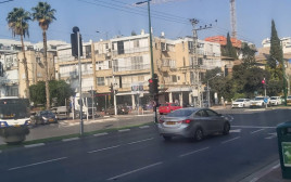 צומת בן גוריון-שדרות ירושלים ברמת גן. כאן תוקם תחנת המטרו (צילום: משה כהן)