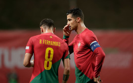 שחקני נבחרת פורטוגל כריסטיאנו רונאלדו, ברונו פרננדש (צילום: GettyImages, David S. Bustamante)