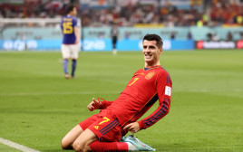 אלברו מוראטה, שחקן נבחרת ספרד חוגג (צילום: GettyImages, Ryan Pierse)