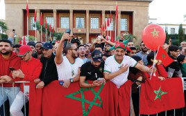 אוהדי נבחרת מרוקו  (צילום: רויטרס)