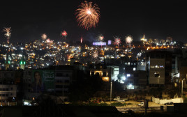 חגיגות השנה האזרחית החדשה בנצרת (צילום: מאור בכר)