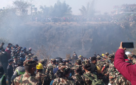 התרסקות המטוס בנפאל (צילום: רויטרס)