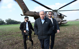 ראש הממשלה נתניהו בביקור במרחב שומרון (צילום: עומר מירון)
