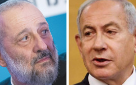 בנימין נתניהו, אריה דרעי (צילום: מרק ישראל סלם,יונתן זינדל)