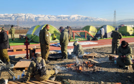 מחנה משלחת צה"ל בטורקיה (צילום: דובר צה"ל)