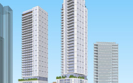 הדמיית המגדלים החדשים בשכונת הגפן. "עתיד העיר גלום בקידום מתחמי התחדשות עירונית" (צילום: אדריכל רן בלנדר)