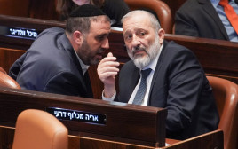 חברי הכנסת דרעי וארבל. בש"ס טוענים שהמינוי זמני בלבד (צילום: נועם מושקוביץ, דוברות הכנסת)