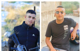 סאמר א-שאפעי, חמזה ח'רויש, המחבלים מטול כרם שביצעו את הפיגוע באבני חפץ (צילום: רשתות פלסטיניות)