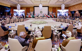 פסגת הליגה הערבית בג'דה שבסעודיה (צילום: AFP via Getty Images)