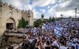 מצעד הדגלים בירושלים (צילום: יונתן זינדל פלאש 90)
