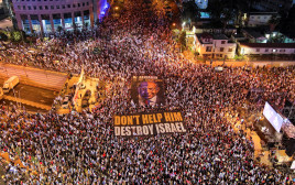 מחאה נגד הרפורמה בתל אביב, שבוע 21 (צילום: רויטרס, אילן רוזנברג)
