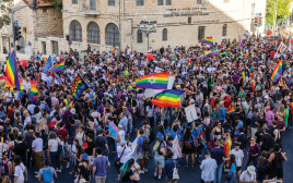 מצעד הגאווה בירושלים  (צילום: יונתן זינדל פלאש 90)