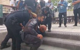 מעצר אמיר השכל (צילום: אפרת ספרן)