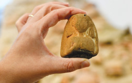 חתחור שנמצאה בחוף הים (צילום: יולי שוורץ, רשות העתיקות)