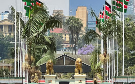 דגלי קניה מתנוססים בבירה ניירובי (צילום: רויטרס)