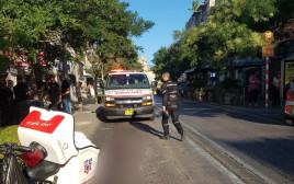 זירת התאונה הקטלנית בחיפה  (צילום: דוברות מד"א)