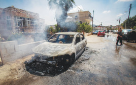 התפרעויות מתנחלים (צילום: נאסר אישתיה, פלאש 90)