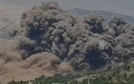 פיצוץ המוקשים בצפון (צילום: אגף דוברות וקשרי ציבור, משרד הביטחון)