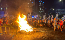 ההפגנה נגד הרפורמה המשפטית בתל אביב  (צילום: אבשלום ששוני)