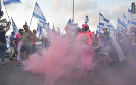 הפגנה בכרכור (צילום: עמוס גיל)